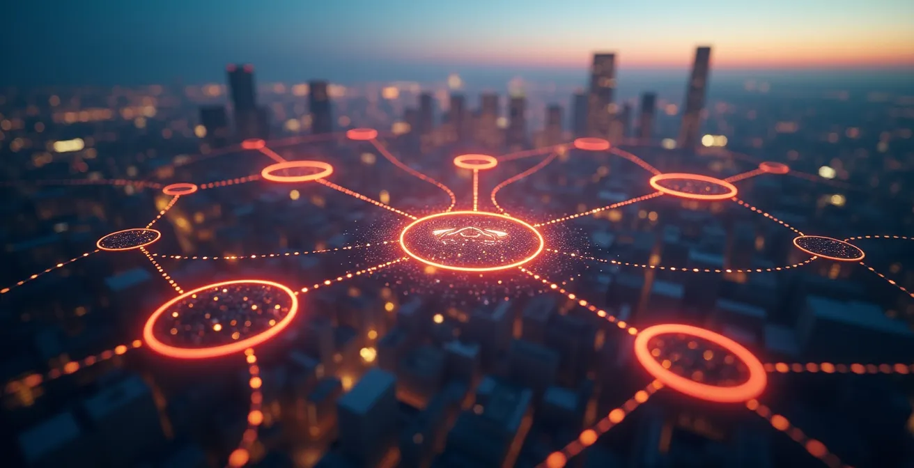 Vue aérienne des différents pôles de formation à Montréal montrant la diversité géographique des institutions